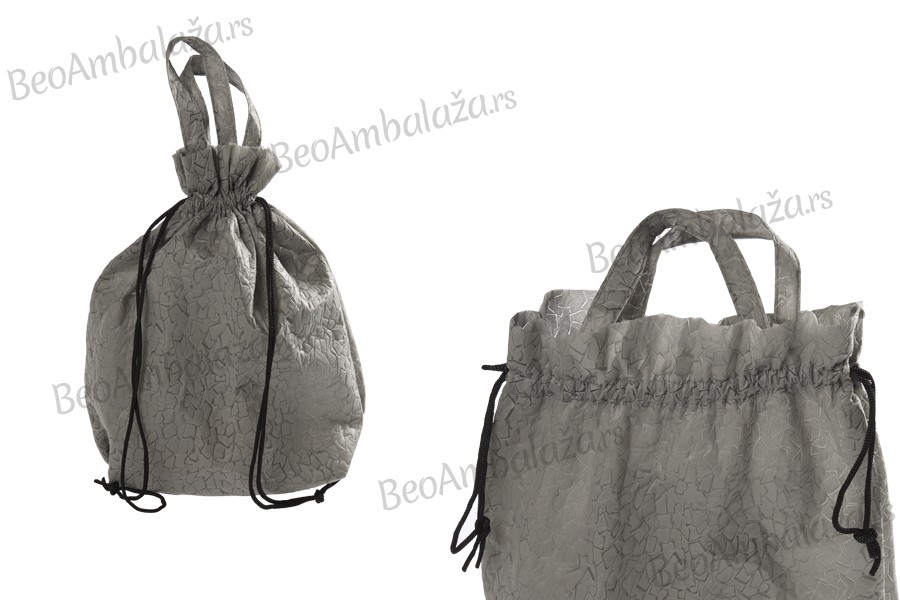 Non-woven torba za rame 43x43cm, sa crnom trakom - 12 kom