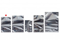 Aluminijumske DoyPack kesice 120x40x170 mm sa providnom prednjom stranom i ovalnim dnom, na termo zatvaranje - 100 kom
