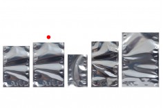 Aluminijumske DoyPack kesice 140x40x200 mm sa providnom prednjom stranom i ovalnim dnom, na termo zatvaranje - 100 kom