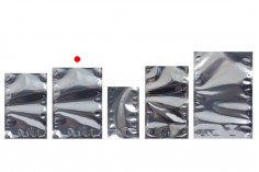 Aluminijumske DoyPack kesice 140x40x200 mm sa providnom prednjom stranom i ovalnim dnom, na termo zatvaranje - 100 kom