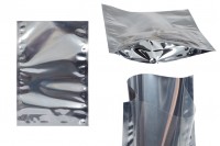 Aluminijumske DoyPack kesice 160x40x240 mm sa providnom prednjom stranom i ovalnim dnom, na termo zatvaranje - 100 kom