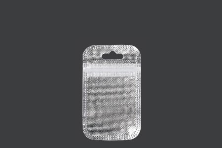 Kesica 55x90mm sa zip zatvaranjem, srebrnom non woven zadnjom i providnom prednjom stranom i sa Eurohole otvorom - 100 kom-slika_proizvoda