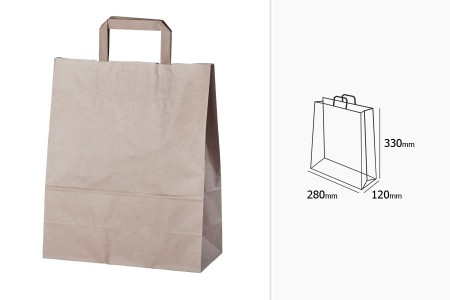 Papirna natron kesa 280x120x330mm - 25 kom-dimenzije_slike