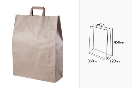 Papirna natron kesa 320x125x470mm - 25 kom-dimenzije_slike