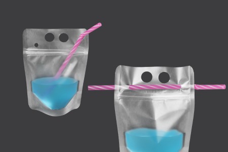 Providna DoyPack kesica sa zip zatvaranjem od 250ml, sa otvorima za prste i rupicama za slamčicu – 50 kom-2