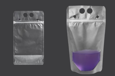 Providna DoyPack kesica sa zip zatvaranjem od 500ml, sa otvorima za prste i rupicama za slamčicu – 50 kom-1