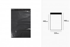 Crna plastična kesa 320x490mm sa samolepljivim zatvaranjem, za slanje poštom - 100 kom