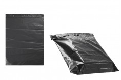Crna plastična kesa 380x520mm sa samolepljivim zatvaranjem, za slanje poštom - 100 kom