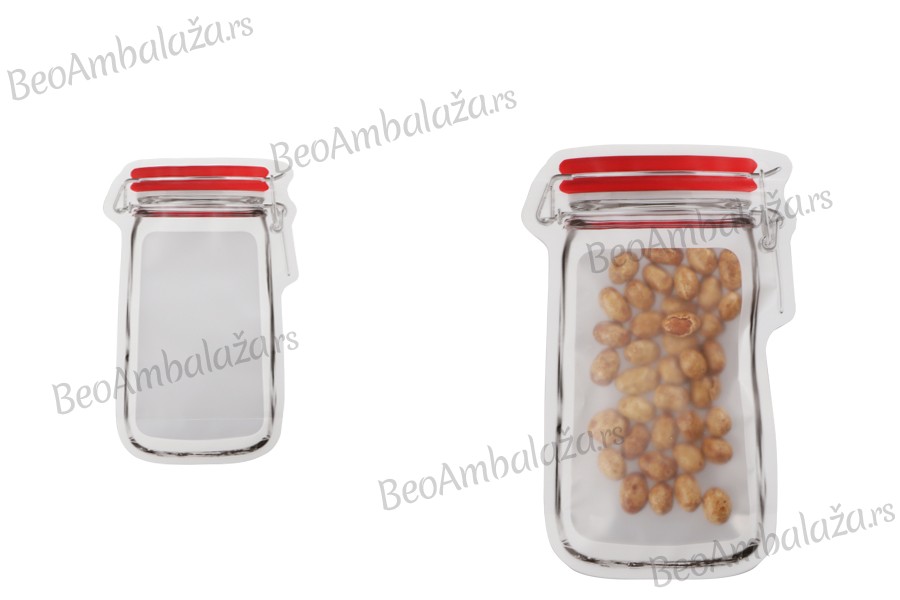 DoyPack kesica u obliku tegle sa zip zatvaranjem 130x195 mm - 50 komada