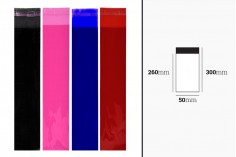 Poluprovidna kesa u više boja 50x300mm sa samolepljivim zatvaranjem - 100 kom