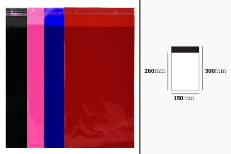 Poluprovidna kesa u više boja 150x300mm sa samolepljivim zatvaranjem - 100 kom-dimenzije_slike