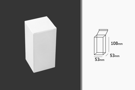 Kartonska bela kutija 53x53x108mm - 20 kom-dimenzije_slike