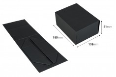 Crna kartonska kutija 185x138x81 mm sa magnetnim zatvaranjem - 12 kom