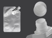 Aluminijumska DoyPack vrećica za tečnost od 500ml sa belim sigurnosnim zatvaračem sa strane – 50 kom Aluminijumska DoyPack vrećica za tečnost od 500ml sa belim sigurnosnim zatvaračem sa strane – 50 kom