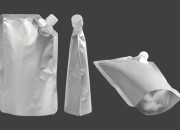 Aluminijumska DoyPack vrećica za tečnost od 500ml sa belim sigurnosnim zatvaračem sa strane – 50 kom Aluminijumska DoyPack vrećica za tečnost od 500ml sa belim sigurnosnim zatvaračem sa strane – 50 kom