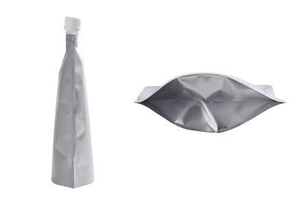 Aluminijumska DoyPack kesica za tečnost od 200ml sa belim plastičnim sigurnosnim zatvaračem – 50 kom-3