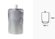 Aluminijumska DoyPack kesica za tečnost od 200ml sa belim plastičnim sigurnosnim zatvaračem – 50 kom Aluminijumska DoyPack kesica za tečnost od 200ml sa belim plastičnim sigurnosnim zatvaračem – 50 kom