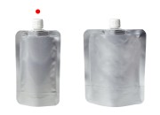 Aluminijumska DoyPack kesica za tečnost od 200ml sa belim plastičnim sigurnosnim zatvaračem – 50 kom Aluminijumska DoyPack kesica za tečnost od 200ml sa belim plastičnim sigurnosnim zatvaračem – 50 kom