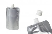Aluminijumska DoyPack kesica za tečnost od 200ml sa belim plastičnim zatvaračem – 50 kom