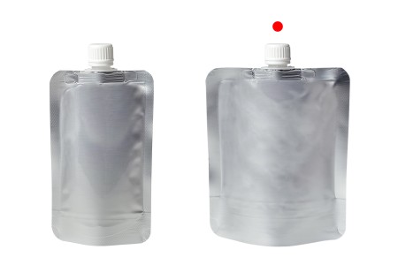 Aluminijumska DoyPack kesica za tečnost od 300ml sa belim plastičnim zatvaračem – 50 kom-4