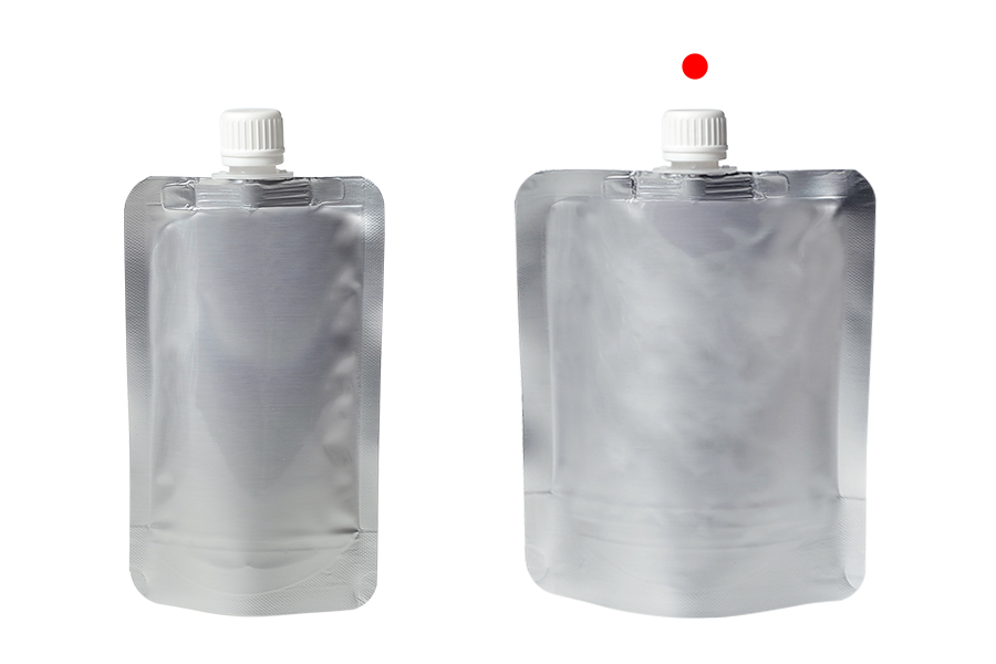 Aluminijumska DoyPack kesica za tečnost od 300ml sa belim plastičnim zatvaračem – 50 kom Aluminijumska DoyPack kesica za tečnost od 300ml sa belim plastičnim zatvaračem – 50 kom