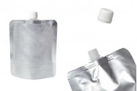 Aluminijumska DoyPack kesica za tečnost od 300ml sa belim plastičnim zatvaračem – 50 kom