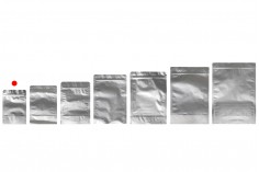 Aluminijumske DoyPack kesice sa zip zatvaranjem, ovalnim dnom i sa mogućnošću termo lepljenja 90x30x130 mm - 100 kom