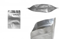 Aluminijumske DoyPack kesice sa zip zatvaranjem, ovalnim dnom i sa mogućnošću termo lepljenja 90x30x130 mm - 100 kom
