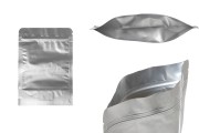 Aluminijumske DoyPack kesice sa zip zatvaranjem, ovalnim dnom i sa mogućnošću termo lepljenja 140x40x200mm - 100kom