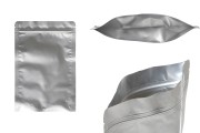 Aluminijumske DoyPack kesice sa zip zatvaranjem, ovalnim dnom i sa mogućnošću termo lepljenja 160x40x240mm - 100kom