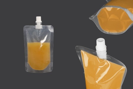 Providna DoyPack kesica za tečnost od 200ml sa belim plastičnim zatvaračem – 50 kom-4