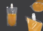 Providna DoyPack kesica za tečnost od 250ml sa belim plastičnim zatvaračem – 50 kom Providna DoyPack kesica za tečnost od 250ml sa belim plastičnim zatvaračem – 50 kom