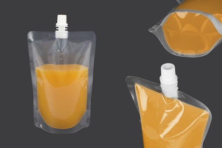 Providna DoyPack kesica za tečnost od 380ml sa belim plastičnim zatvaračem – 50 kom-4
