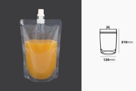 Providna DoyPack kesica za tečnost od 380ml sa belim plastičnim zatvaračem – 50 kom-2
