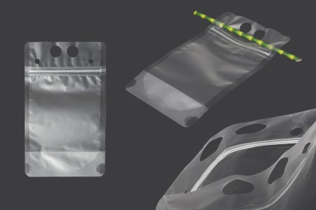 Providna DoyPack kesica sa zip zatvaranjem od 350ml, sa otvorima za prste i rupicama za slamčicu – 50 kom-1