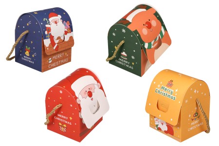 Božićna poklon kutijica sa ručkom 100x90x125 mm - 25 kom-grupa_slika