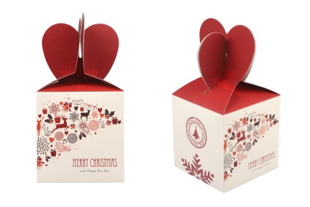 Božićna kartonska poklon kutijica 90x90x155 mm - 10 kom-slika_proizvoda