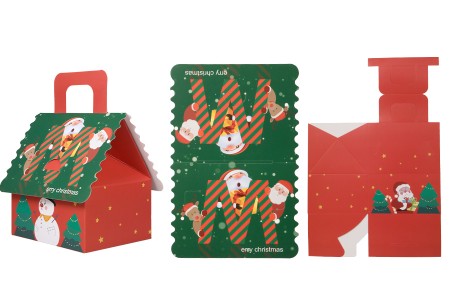 Božićna poklon kutijica sa drškom 120x100x140 mm raznih boja - 25 kom-grupa_slika
