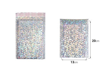 Srebrna koverta sa pucketavom folijom 13x20cm - 10 kom-dimenzije_slike
