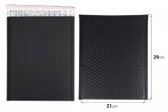 Koverta 21x29cm u crnoj mat boji sa pucketavom folijom - 10kom