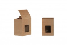 Kartonska kutija u braon boji sa prozorom za pakovanje od 30ml i 40 ml- 50 komada