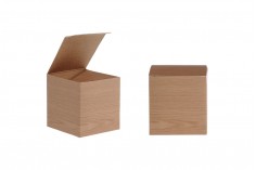 Papirna kutija sa dezenom kore drveta 58x58x62 mm za teglice za kreme od 30 ml i 50 ml – 50 kom