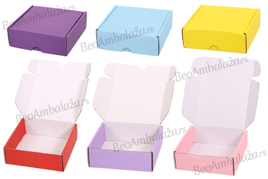 Kartonska kutija za pakovanje u boji 145x135x50 mm - 20kom