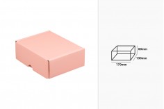 Kartonska kutija 170x130x60mm bez prozora, u sjajno roze boji - 20 kom