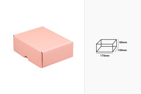 Kartonska kutija 170x130x60mm bez prozora, u sjajno roze boji - 20 kom-2