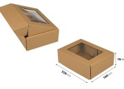 Kutija za pakovanje 220x160x70 mm od kraft papira sa prozorom – 20 kom Kutija za pakovanje 220x160x70 mm od kraft papira sa prozorom – 20 kom