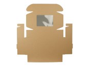 Kutija za pakovanje 220x160x70 mm od kraft papira sa prozorom – 20 kom Kutija za pakovanje 220x160x70 mm od kraft papira sa prozorom – 20 kom