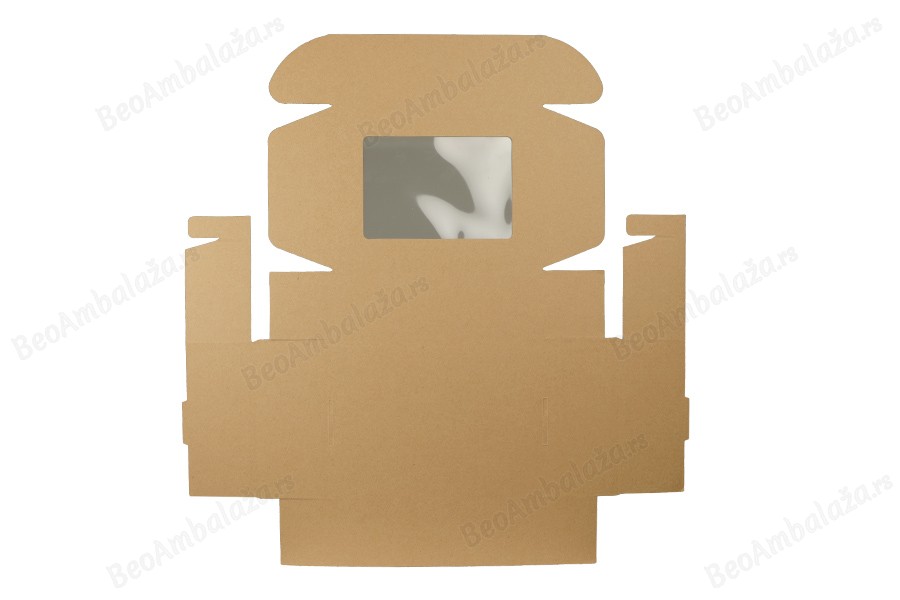 Kutija za pakovanje 220x160x70 mm od kraft papira sa prozorom – 20 kom-grupa_slika