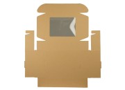 Kutija za pakovanje 260x200x70 mm od kraft papira sa prozorom – 20 kom Kutija za pakovanje 260x200x70 mm od kraft papira sa prozorom – 20 kom