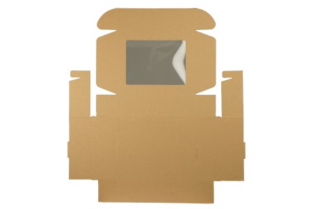 Kutija za pakovanje 260x200x70 mm od kraft papira sa prozorom – 20 kom-3
